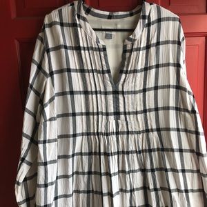 Creams and Black Plaid Dress